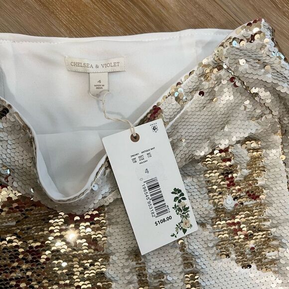 CHELSEA & VIOLET 2 Way Sequin Midi Skirt - Picture 4 of 10